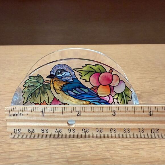 Amia Rosemary Millette Grapevine Bluebird Business Card Holder Retired Item 5777 - Picture 6 of 9